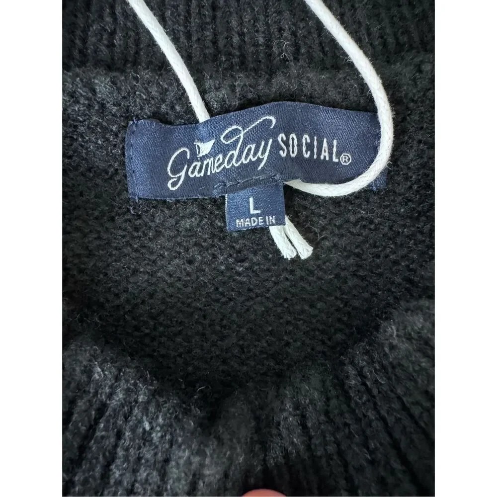 NWT Ohio State Buckeyes College Bold Black Officially Licensed Knit Thicker Swea